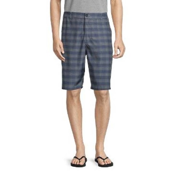 Rip Curl Men's Boardwalk Shorts Gray Black Plaid Size 31 New - Picture 1 of 7